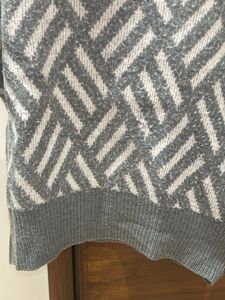 Geometric Pattern Knit Sweater
