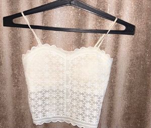 White Lace Padded Camisole 🤍