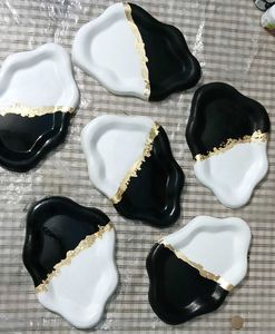 Modern Black &amp; Gold Decorative Tray