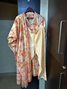 Floral Print Kurta Set with Dupatta