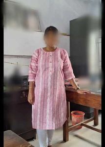 Pink Striped Kurta
