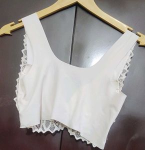 White Lace Bralette For 32 Bust