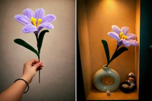 Vibrant Pipe Cleaner Flower. bouquet prise 399/-