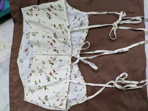 Floral Tie-Strap Crop Top