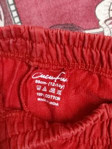 Red Athletic Jogger Pants