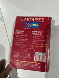 Larousse Mini Dictionary French English