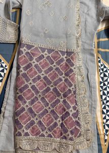 Elegant Grey Kurta Set with Dupatta