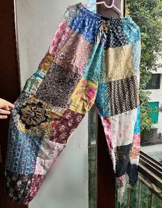 Boho hippie Patchwork Palazzo Pants