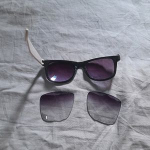 👓COMBO 1 Sunglasses Without 1 Glasses Temple + 1 Pairs Of Lenses For Women, Men & Unisex Sunglasses, Eyewear.
