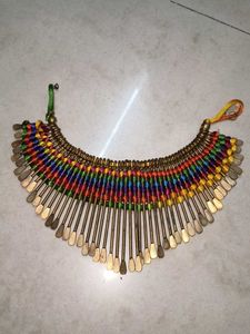 Bohemian Multicolored Thread Necklace
