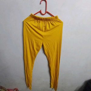 bright yellow colour Leggings