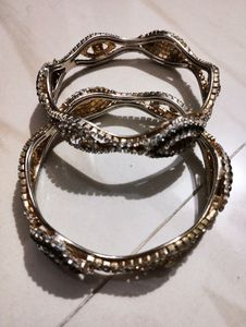 Elegant Crystal Bangles