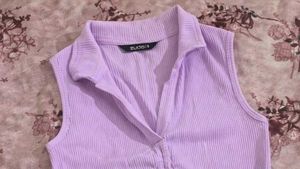 zudio Cute Lavender Ruched Top💟🌟