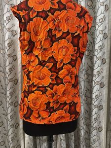 Vibrant Floral Sleeveless Blouse