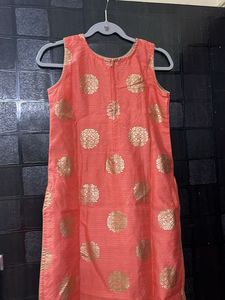 Elegant Peach Kurta &amp;  Set