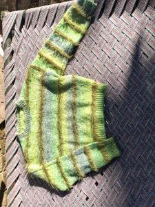 Green Striped Sweater