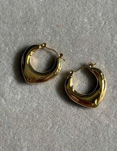 Anti-tarnish Golden Hoops
