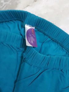 Rupa Softline Ankle Length Leggings- Cyan/Teal