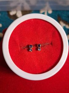 Elegant Purple Stud Earrings