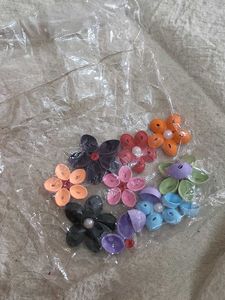 Quilling And Red Ribbon For Craft