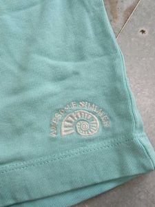 Zara Comfortable Mint Green Shorts