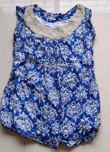 Blue &amp; Pearl Top