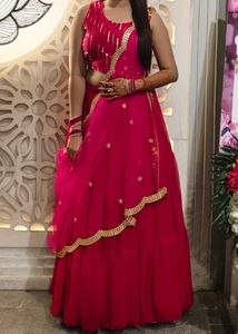 Stunning Pink Lehenga Choli Set ( for prom)