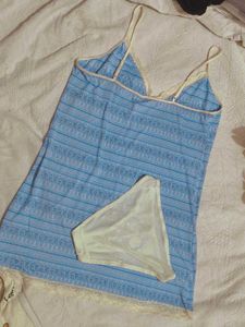 Daisy Print Slip Nighty With Penty