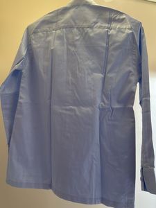 Light Blue Band Collar Shirt