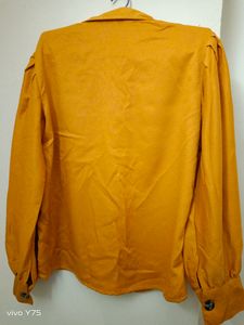 Women Regular Fit Casual Shirt With Puffed Sleeves