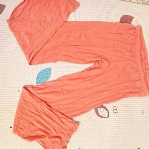 Comfortable Coral Palazzos