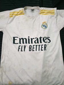 Real Madrid Home Jersey Emirates Fly Better