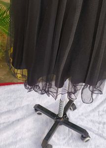 Elegant Black Tulle Dress