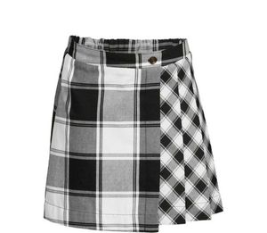 Emo Plaid Black skirt