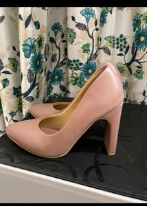 Elegant Pink Block Heels