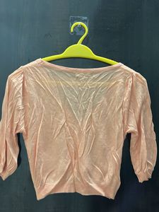 Zara Peach Cardigan - Women's Top