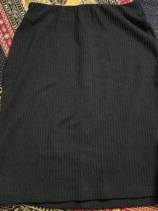Ribbed Knit Mini Skirt