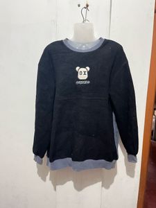Cute Bear Graphic Crewneck Sweatshirt