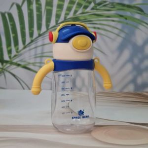 Cute Space Bottle And Glass Container Combo
