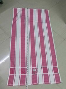 Pink Striped Bath Towel new