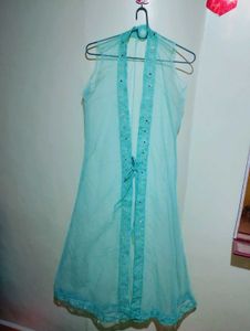 🩵 Grand Blue Netted Lehenga Choli Set