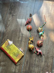 Ethnic Colorful Wall Hanging n Pouch