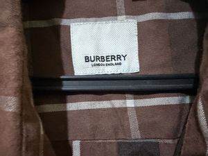 Burberry Plaid Long Sleeve Shirt