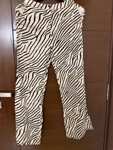 Trendy Zebra Print Trousers