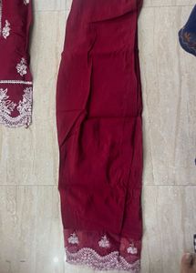 Elegant maroon pakistani Kurta Set