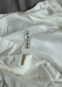 White Embroidered Co ord Set