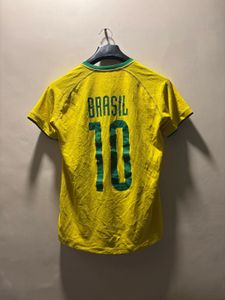 women’s yellow Brazil soccer jersey
