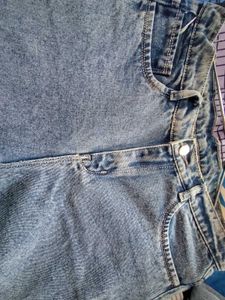 Light Wash Cargo Jeans