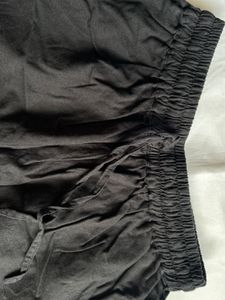 Apple cut black shorts