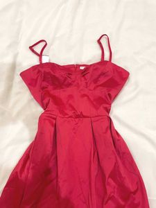 red Spaghetti Strap Dress
